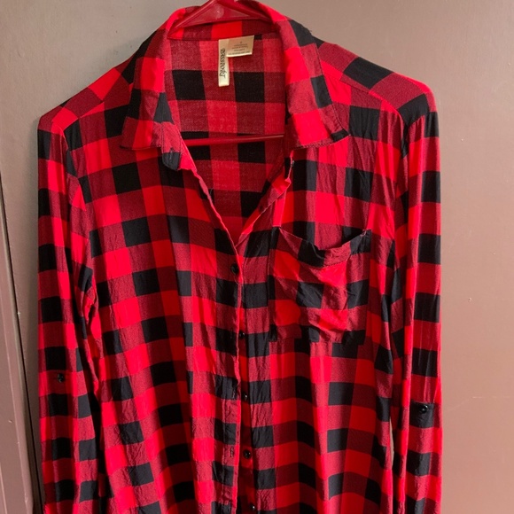 Passport Lightweight Red Plaid Woman’s Shirt - Picture 1 of 3